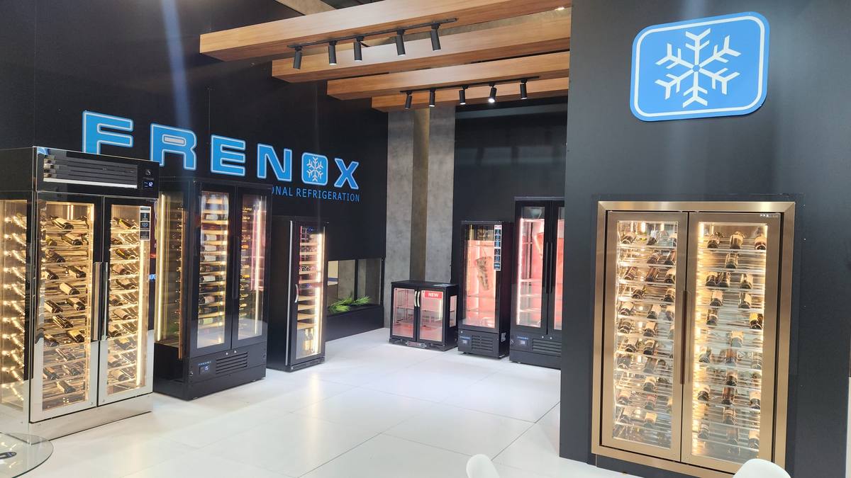 Frenox şarap dolapları ve dry-age et dolapları, HOSTECH 2025 standı